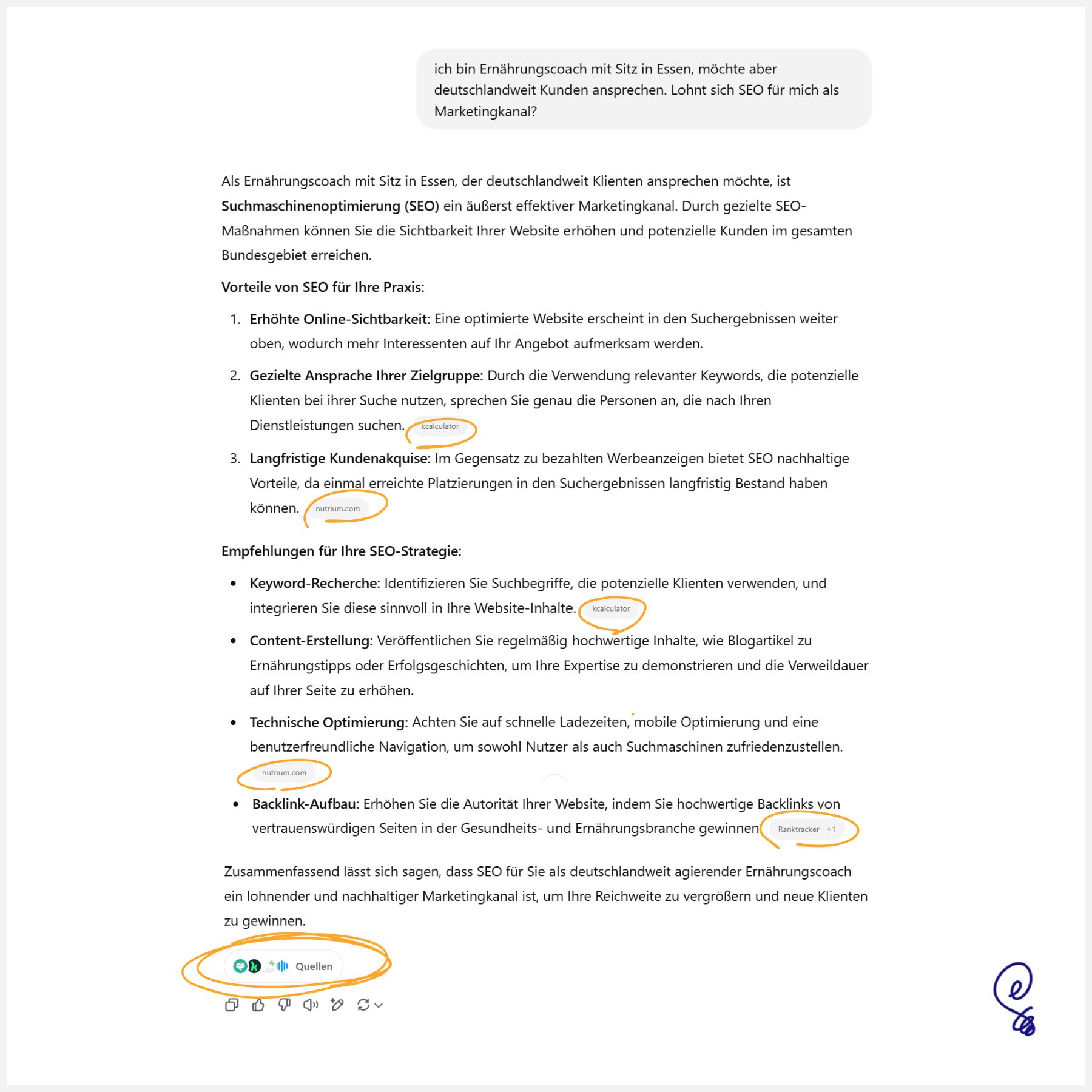 Links in ChatGPT
