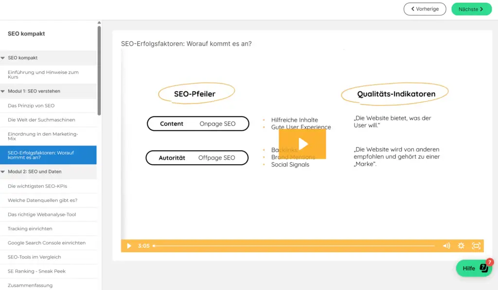 SEO-Kurs "SEO kompakt"